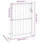 vidaXL Gartentor 100x125 cm Edelstahl vidaXL Gartentor 100x125 cm Edelstahl