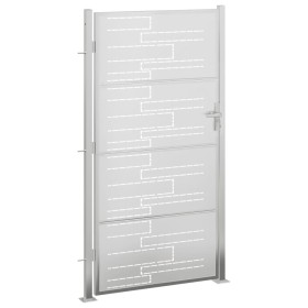 vidaXL Gartentor 100x200 cm Edelstahl