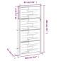 vidaXL Gartentor 100x200 cm Edelstahl vidaXL Gartentor 100x200 cm Edelstahl