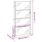 vidaXL Gartentor 100x200 cm Edelstahl vidaXL Gartentor 100x200 cm Edelstahl