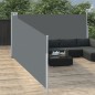 vidaXL Ausziehbare Seitenmarkise Anthrazit 140 x 1000 cm vidaXL Ausziehbare Seitenmarkise Anthrazit 140 x 1000 cm