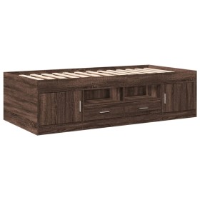 vidaXL Tagesbett Schubladen Braun Eiche-Optik 75x190 cm Holzwerkstoff