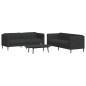 vidaXL 2-tlg. Sofagarnitur Schwarz Stoff vidaXL 2-tlg. Sofagarnitur Schwarz Stoff