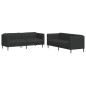 vidaXL 2-tlg. Sofagarnitur Schwarz Stoff vidaXL 2-tlg. Sofagarnitur Schwarz Stoff