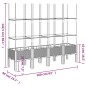 vidaXL Pflanzkübel mit Rankgitter Braun 160x40x142,5 cm PP vidaXL Pflanzkübel mit Rankgitter Braun 160x40x142,5 cm PP