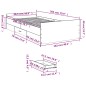 vidaXL Bettgestell mit Schubladen Weiß 100x200 cm Holzwerkstoff vidaXL Bettgestell mit Schubladen Weiß 100x200 cm Holzwerkstoff