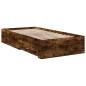 vidaXL Bettgestell mit Schubladen Räuchereiche 75x190 cm Holzwerkstoff vidaXL Bettgestell mit Schubladen Räuchereiche 75x190 cm Holzwerkstoff