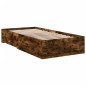 vidaXL Bettgestell mit Schubladen Räuchereiche 75x190 cm Holzwerkstoff vidaXL Bettgestell mit Schubladen Räuchereiche 75x190 cm Holzwerkstoff