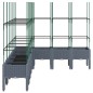 vidaXL Pflanzkübel mit Rankgitter Grau 200x160x142,5 cm PP vidaXL Pflanzkübel mit Rankgitter Grau 200x160x142,5 cm PP