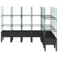 vidaXL Pflanzkübel mit Rankgitter Schwarz 200x160x142,5 cm PP vidaXL Pflanzkübel mit Rankgitter Schwarz 200x160x142,5 cm PP