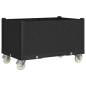 vidaXL Pflanzkasten mit Rollen Schwarz 80x50x54 cm PP vidaXL Pflanzkasten mit Rollen Schwarz 80x50x54 cm PP