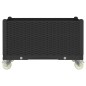 vidaXL Pflanzkasten mit Rollen Schwarz 80x50x54 cm PP vidaXL Pflanzkasten mit Rollen Schwarz 80x50x54 cm PP
