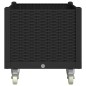 vidaXL Pflanzkasten mit Rollen Schwarz 80x50x54 cm PP vidaXL Pflanzkasten mit Rollen Schwarz 80x50x54 cm PP