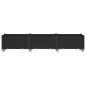 vidaXL Pflanzkasten mit Rollen Schwarz 240x50x54 cm PP vidaXL Pflanzkasten mit Rollen Schwarz 240x50x54 cm PP