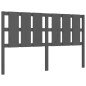 Massivholzbett mit Kopfteil Grau 160x200 cm Massivholzbett mit Kopfteil Grau 160x200 cm