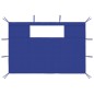 Pavillon-Seitenwände mit Fenstern 2 Stk. Blau Pavillon-Seitenwände mit Fenstern 2 Stk. Blau