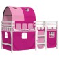 vidaXL Kinderhochbett mit Tunnel Rosa 90x190 cm Massivholz Kiefer vidaXL Kinderhochbett mit Tunnel Rosa 90x190 cm Massivholz Kiefer