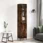 vidaXL Highboard Räuchereiche 34,5x34x180 cm Holzwerkstoff vidaXL Highboard Räuchereiche 34,5x34x180 cm Holzwerkstoff