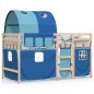 vidaXL Kinderhochbett mit Tunnel Blau 90x200 cm Massivholz Kiefer vidaXL Kinderhochbett mit Tunnel Blau 90x200 cm Massivholz Kiefer