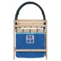 vidaXL Kinderhochbett mit Tunnel Blau 90x200 cm Massivholz Kiefer vidaXL Kinderhochbett mit Tunnel Blau 90x200 cm Massivholz Kiefer