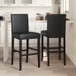 vidaXL Barstühle 2 Stk. Massivholz Gummibaum und Kunstleder vidaXL Barstühle 2 Stk. Massivholz Gummibaum und Kunstleder