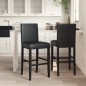 vidaXL Barstühle 2 Stk. Massivholz Gummibaum und Kunstleder vidaXL Barstühle 2 Stk. Massivholz Gummibaum und Kunstleder