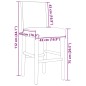 vidaXL Barstühle 2 Stk. Massivholz Gummibaum und Kunstleder vidaXL Barstühle 2 Stk. Massivholz Gummibaum und Kunstleder