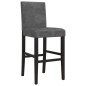 vidaXL Barstühle 2 Stk. Massivholz Gummibaum und Stoff vidaXL Barstühle 2 Stk. Massivholz Gummibaum und Stoff