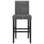 vidaXL Barstühle 2 Stk. Massivholz Gummibaum und Stoff vidaXL Barstühle 2 Stk. Massivholz Gummibaum und Stoff