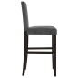 vidaXL Barstühle 2 Stk. Massivholz Gummibaum und Stoff vidaXL Barstühle 2 Stk. Massivholz Gummibaum und Stoff