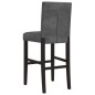vidaXL Barstühle 2 Stk. Massivholz Gummibaum und Stoff vidaXL Barstühle 2 Stk. Massivholz Gummibaum und Stoff