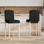 vidaXL Barstühle 2 Stk. Massivholz Gummibaum und Stoff vidaXL Barstühle 2 Stk. Massivholz Gummibaum und Stoff