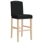 vidaXL Barstühle 2 Stk. Massivholz Gummibaum und Stoff vidaXL Barstühle 2 Stk. Massivholz Gummibaum und Stoff