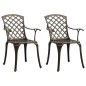 3-tlg. Bistro-Set Aluminiumguss Bronzen 3-tlg. Bistro-Set Aluminiumguss Bronzen