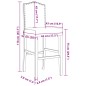 vidaXL Barstühle 2 Stk. Massivholz Gummibaum und Stoff vidaXL Barstühle 2 Stk. Massivholz Gummibaum und Stoff