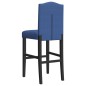 vidaXL Barstühle 2 Stk. Massivholz Gummibaum und Stoff vidaXL Barstühle 2 Stk. Massivholz Gummibaum und Stoff