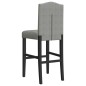 vidaXL Barstühle 2 Stk. Massivholz Gummibaum und Stoff vidaXL Barstühle 2 Stk. Massivholz Gummibaum und Stoff