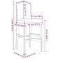 vidaXL Barstühle 2 Stk. Massivholz Gummibaum und Stoff vidaXL Barstühle 2 Stk. Massivholz Gummibaum und Stoff