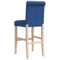 vidaXL Barstühle 2 Stk. Massivholz Gummibaum und Stoff vidaXL Barstühle 2 Stk. Massivholz Gummibaum und Stoff