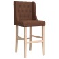 vidaXL Barstühle 2 Stk. Massivholz Gummibaum und Stoff vidaXL Barstühle 2 Stk. Massivholz Gummibaum und Stoff