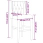 vidaXL Barstühle 2 Stk. Massivholz Gummibaum und Stoff vidaXL Barstühle 2 Stk. Massivholz Gummibaum und Stoff