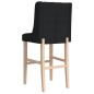 vidaXL Barstühle 2 Stk. Massivholz Gummibaum und Stoff vidaXL Barstühle 2 Stk. Massivholz Gummibaum und Stoff