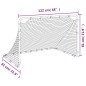 vidaXL Fußballtor Weiß 122x81x81 cm Stahl vidaXL Fußballtor Weiß 122x81x81 cm Stahl