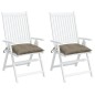 vidaXL Palettenkissen 2 Stk. Taupe 50x50x7 cm Oxford-Gewebe vidaXL Palettenkissen 2 Stk. Taupe 50x50x7 cm Oxford-Gewebe