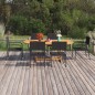 7-tlg. Garten-Essgruppe Poly Rattan Schwarz 7-tlg. Garten-Essgruppe Poly Rattan Schwarz