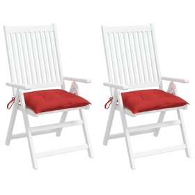 vidaXL Palettenkissen 2 Stk. Rot 50x50x7 cm Oxford-Gewebe
