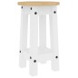 vidaXL Barhocker 2 Stk. Weiß Massivholz Kiefer vidaXL Barhocker 2 Stk. Weiß Massivholz Kiefer