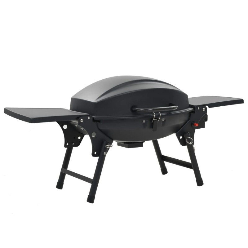 vidaXL Tragbarer Gasgrill mit Kochzone Schwarz vidaXL Tragbarer Gasgrill mit Kochzone Schwarz