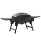 vidaXL Tragbarer Gasgrill mit Kochzone Schwarz vidaXL Tragbarer Gasgrill mit Kochzone Schwarz