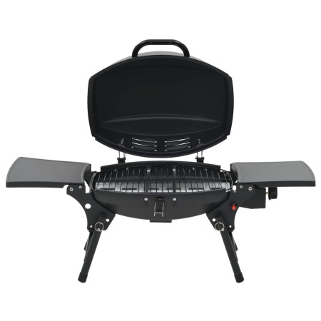 vidaXL Tragbarer Gasgrill mit Kochzone Schwarz